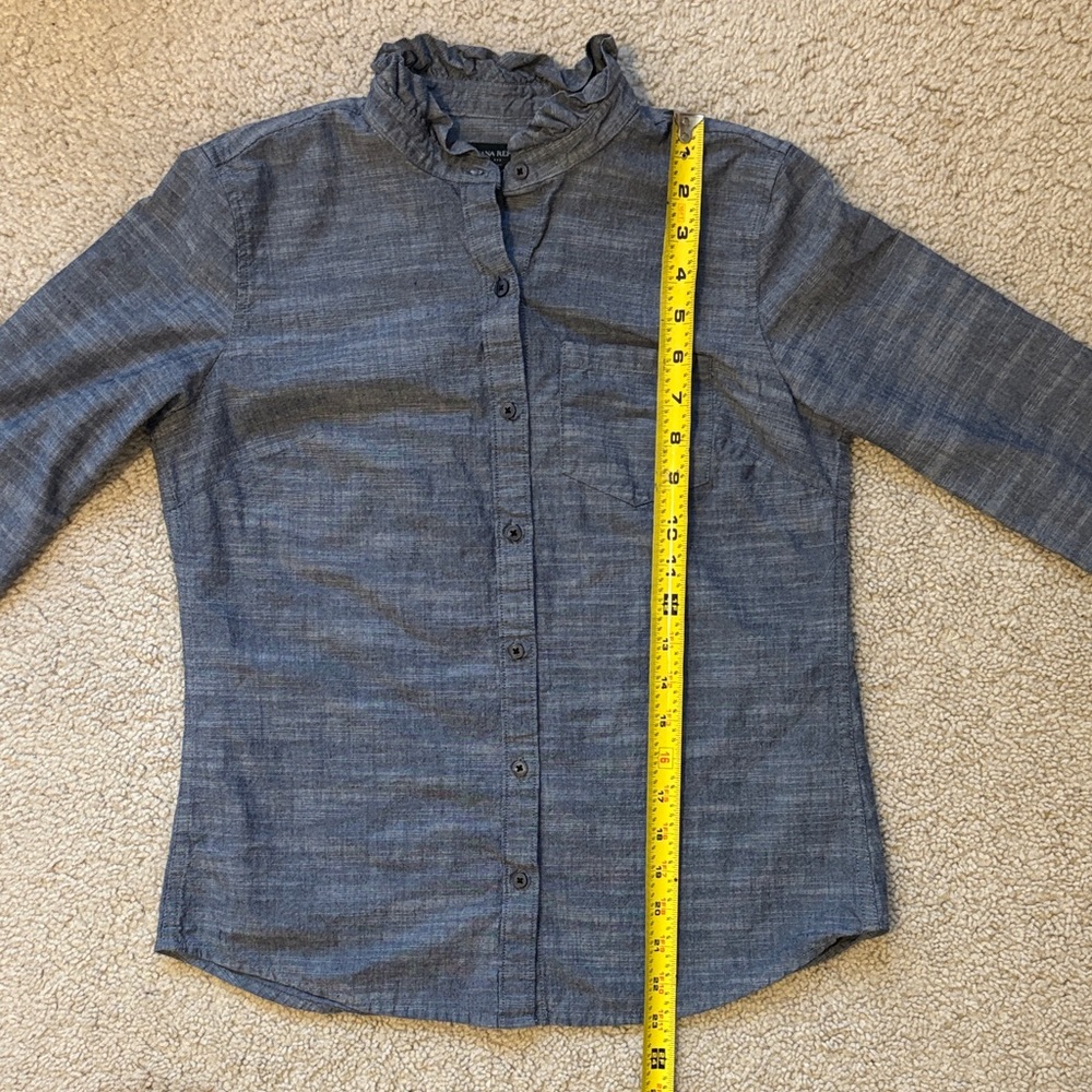 Banana Republic Dark Gray Casual Button-Down Shirt - Picture 6 of 7